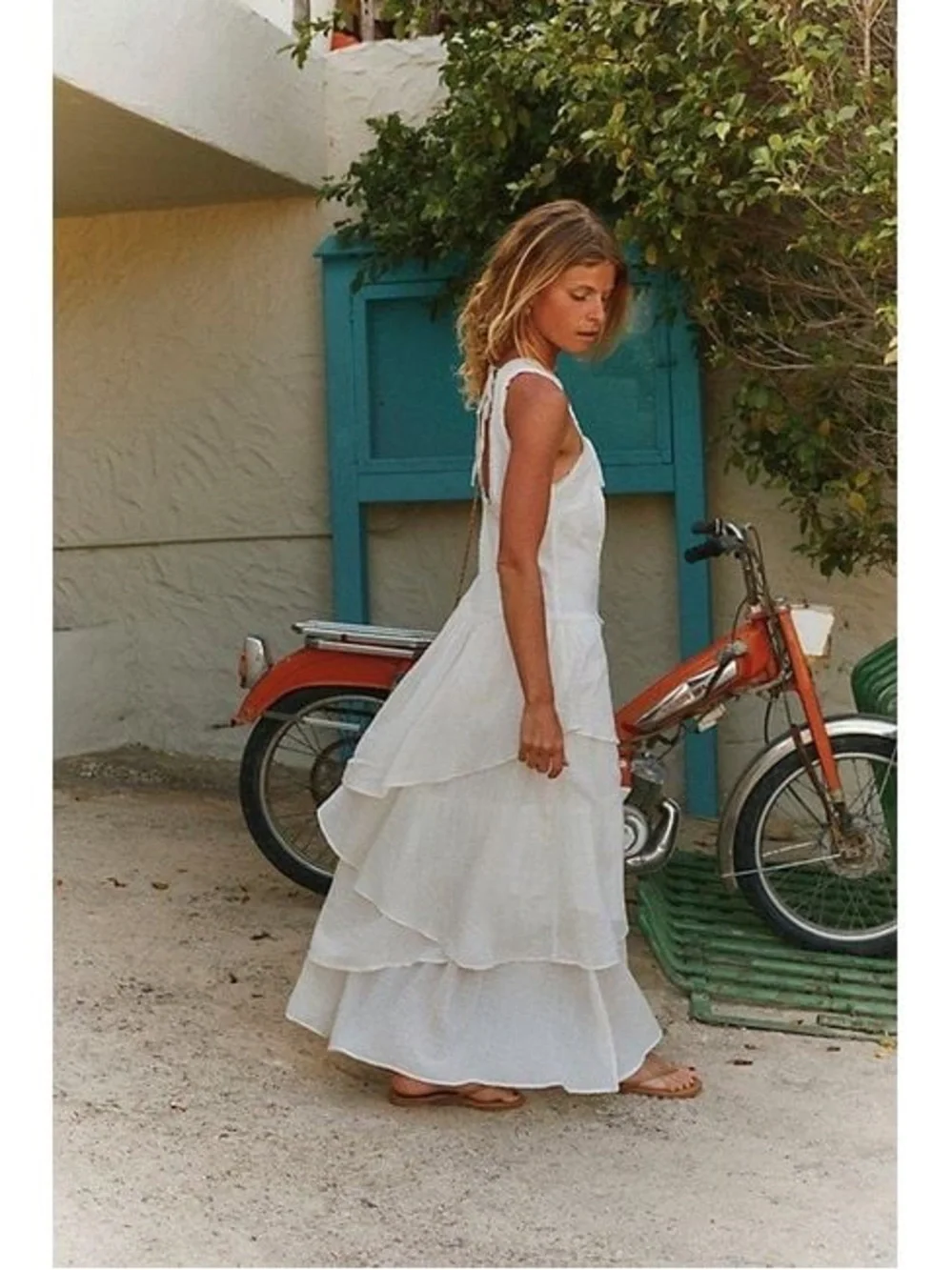 Free People off white ivory in my dreams midi dress